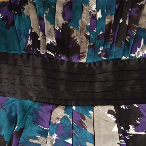 Laundry By Shelli Segal Blue and Purple Sheath Mini Dress - Picture 3 of 5